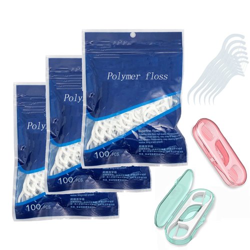 320pcs Dental Floss Picks Superfine Floss Stick No Break & No Shred Floss Oral Care Flat Wire Long Lasting Mint Eco-Friendly Toothpicks for Teeth Cleaning
