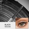 Erinde Black Washable Metal Mascara, Waterproof Iron Wand Mascara, Brushless Metal Wand Mascara, Super Voluming Lash Extensions Iron Rod Mascara, Long Lasting Smudge-Proof No Flaking Tint