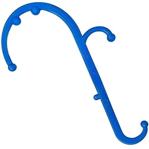 Mount Plus MP005 Back Massager Handheld Tool | Back and Neck Massager | Trigger Point Therapy Self Massage Tool | Fibromyalgia Pain Relief (1 Pack Blue)