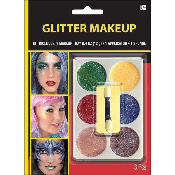 Hallo Makeup Halloween Costume Accessories Makeup Glitter Multicolor Makeup Kit