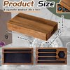 Briwooody Walnut Dice Box 4.8 x 9 Inch Handmade Dice Tray for Rolling with Dice Storage Phone Tablet Stand Magnetic Lock Secures Lid Portable Dice Tray for Tabletop RPG Board Games Gift(Regular)