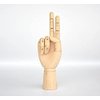 TAPBULL Wood Artist Drawing Manikin Articulated Mannequin with Wooden Flexible Fingers 10" Right Hand (10 inches-Right Hand)