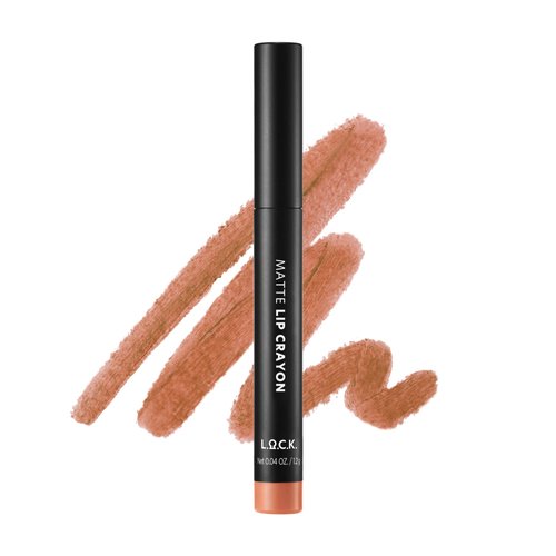 L.O.C.K. MATTE LIP CRAYON 01 LIGHT NUDE Long Lasting Velvet Soft Matte Lipstick