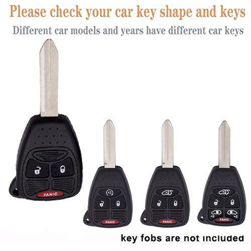 WKEDQAF TPU for Jeep Key Fob Cover Compatible with Dodge Avenger Chrysler Dakota Durango Jeep Compass (White-J-d)