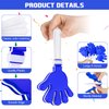 48 Pcs Blue and White Hand Clappers Bulk 7.5 x 3.5 Inches Noise Makers Party Favors Clapping Noise Maker Clacker for Birthdays Game Prizes Classroom Rewards Football Sporting Events Cheers Supplies