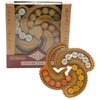 Project Genius Inc. Egyptian Coin Trade – Wooden Puzzle, High Difficulty, Brainteaser Challenge to Sort The Gold and Silver Coins into Different Columns, Ages 14+