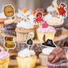 WERNNSAI 49 PCS Pirate Cupcake Toppers - Pirate Birthday Party Decorations for Kids Boys Halloween Parrot Octopus Pirate Ship Cake Toppers Picks Cake Decorations Pirate Theme Party Supplies Cake Decor