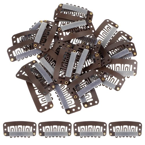 30 Pcs Wig Clips Hair Extension Clips 6-Teeth Wig Clips to Secure Wig No Sew U-Shape Wig Combs to...