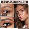 QIUFSSE Eyebrow Mascara Brown Brow Glue,2PCS Waterproof Eyebrow Gel Tinted Gel Para Cejas Natural Eyebrow Makeup for Women-2PCS 04 Dark Brown