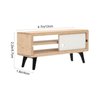 EXCEART Miniature TV Television Dollhouse TV Cabinet Miniature Wooden TV Cabinet Dollhouse TV Stand Stand TV Cabinet