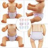 Toyvian 6pcs Doll Diapers Baby Doll Diaper Bag Baby Doll Accessories Doll Underwear Reusable DIY Diaper