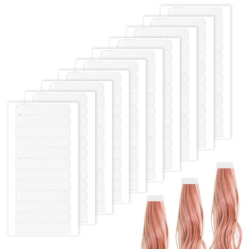 Gjinxi 120Pcs Hair Extension Tape, Double Sided Tabs Tape for Tape in Hair Extensions, Human Hair Tape Tabs Tape in Extension Replacement Tape Wig Tape, Wig Tape Beauty Tools