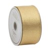 Entertaining with Caspari Wired Ribbon, Metallic, Gold on Gold, 24 Foot, R759