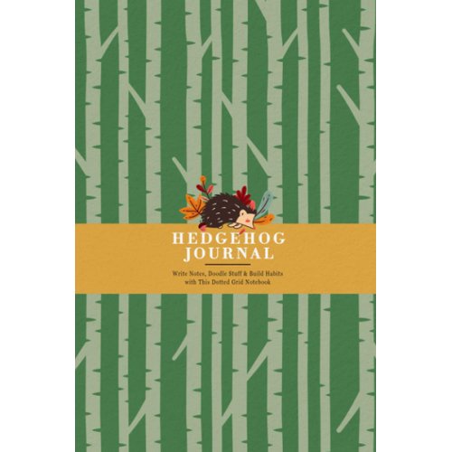 Hedgehog Journal for Animal Lovers: Write Notes, Doodle Stuff & Build Habits with This Dotted Grid Notebook | Hedgehog Sleeping in Leaves