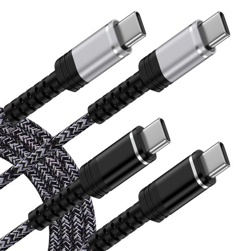 USB C to UCB C Charger Cable 60W Super Fast Charging Type C Power Cord Android Phone 6FT 2 Pack for iPhone 16 Pro Max,16 Plus,16 Pro,16,15 Pro Max,Motorola Razr Edge 2024,Moto G Stylus 5G,G 5G,G Power