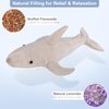 SuzziPals Microwavable & Coolable Shark Plush, Shark Stuffed Animal, Microwave Heating Pad Stuffed Animal for Cramps & Pain, Lavender Heated Stuffed Animals, Shark Plushies Shark Toys, Shark Gifts