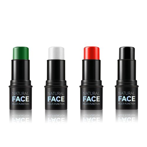 White Black Green Red Face Stick, White Eye Black Eye Stick for Baseball/Softball/Football/Lacrosse, Long Lasting Face Paint Halloween Cosplay Makeup Body Paint, Natural Cream Eyeshadow Stick（03#）