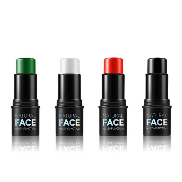 White Black Green Red Face Stick, White Eye Black Eye Stick for Baseball/Softball/Football/Lacrosse, Long Lasting Face Paint Halloween Cosplay Makeup Body Paint, Natural Cream Eyeshadow Stick（03#）