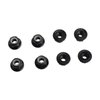 GDOOL 8PCS Flange M4 Lock Nuts Serrated Nylon Self-Tightening Aluminum M4 Wheel Hardware for Axial HPI TLR ECX Model RC Car Vehicles Upgraded Replacement Parts (Black)