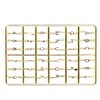 Doll House Letters Numbers, 1/12 Miniature Front Door Furniture Numbers Door Accessory(Gold)