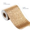 FunStick Champagne Gold Glitter Wallpaper Border Peel and Stick Removable Wall Border Trim Self Adhesive Gold Wallpaper Borders for Bedroom Bulletin Board Sparkle Glitter Contact Paper Decor 3.9"x200"
