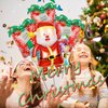 Christmas Balloons Set, Santa Balloons, Christmas Gift Balloons, Christmas Foil Balloons for Christmas Balloons Decorations - 4Pcs