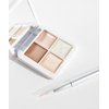 RMS Beauty Glow Quad Mini - Makeup Palette, Cream Highlighter Makeup, Blush Palette, Cheek Lip Tint, Highlight Makeup, Face Palette Makeup All in One
