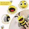 JUSTQUNSEEN Hand Puppet Realistic Plush Puppet 13",Insect Animal Puppets for Kids Insect Stuffed Animal Hand Puppet with Moveable Mouth,Soft Stuffed Bee Puppet Story Toy Puppets Role Play Show Game