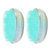 Dioche 2pcs Egg Round Shape Comb, Anti-knot Massage Comb, Wet and Dry Use Portable Scalp Massage Detangling Brush for Beauty Salon and Home