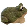 Top Brass Chunky Frog Key Hider Figurine - Cute Toad Garden Statue with Secret Compartment - Indoor/Outdoor