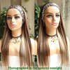 G&T Wig Headband Wigs for Women Long Straight Honey Blonde Highlights Wig Silky Straight Heat Resistant Wigs for Daily Party Use(24inch) …
