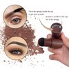 YOOMIA Eyebrow Stamp Stencil Kit Eyebrow Stamp One Step Eyebrow Stamping Kit Brow Stamp Kit Waterproof Brow Stamp Long Lasting With 10 Pairs Reusable Eyebrow Stencils(Light Brown)