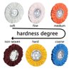 8" Orange Airway Buffing Wheel,5/8'' Arbor Hole,16 Plys/Medium Polishing for Angle Grinder,2PCS