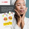 BioMiracle Brightening, Natural Face Mask Sheet with Grapefruit and Sunflowers, Pack of 5, with Natural Antioxidants, for Illuminated Skin