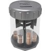 Teachers Choice Digital Coin Counter Automatic Coin Sorter - 2023 Version - Automatically Sorts U.S. Coins into Individual Tubes and Keeps Digital Count, with 20 Coin Wrappers Included (Gray)