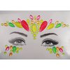 Topz Neon Face Jewels Face Gems Sticker Christmas Makeup Face Tattoos Rainbow Crystal Eye Gems Sticker Body Glitter Fluorescent Rhinestone sticker Body Gems Temporary Tattoo