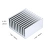 Awxlumv 4PCS Heat Sink Kit 40x40x20mm Aluminium Heatsink Cooler 40mm for Cooling VRM GPU Stepper Driver 3D Printers Stepper Motor NEMA 17, TEC1-12706 Thermoelectric Peltier Led