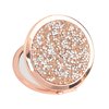 oaiqiy Compact Mirror, Handheld 2.75 inches Travel Makeup Mirror, 1X/2X Magnifying Round Pocket Makeup Mirror(Rose Gold)