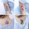 Yobbai Glitter Temporary Tattoo for Kids, Mixed Styles Unicorn Mermaid Tattoo Stickers for Birthday Party Favors Goodie Bags Stuffers Party Fillers, Hand Face Waterproof Fake Tattoos