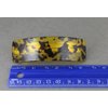 Dark Brown Amber barrette plastic marbled rectangle hair clip accessory 3.75 inches long over the curve