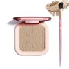 LSxia Contour Palette with Brush, Cream Contour Powder Palette Bronzer Powder Matte Bronzer Palette Cool Toned Contour Kit with Mirror for Face Sculpting Contour Makeup (#C03 Taupe)