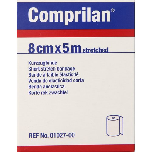 Jobst Comprilan Short Stretch Compression Bandage, 8cm x 5m Stretched, Latex Free Bandage