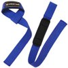 Meister Neoprene-Padded No-Slip Weight Lifting Straps for Grip (Pair) - Blue