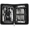 PhantomSky 15 Pcs Stainless Steel Manicure Pedicure Set Nail-Clippers Cleaner Cuticle Grooming Kit - Perfect Nail Scissors Tool Set for Professional and Daily Use