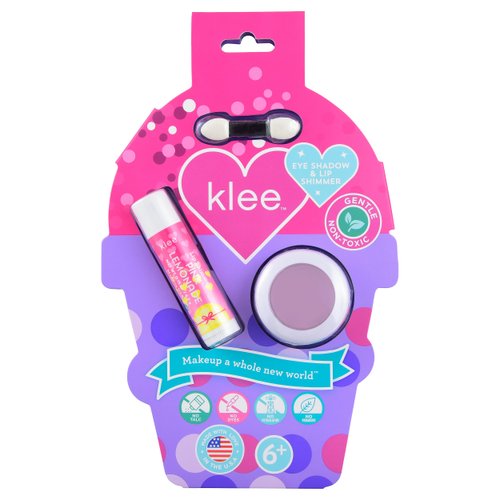 LunaStar Klee Eye Shadow and Lip Shimmer Makeup Kit. Gentle and Non-Toxic. Kid-Friendly. Made in USA. (Bonbon Twinkle)