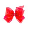 Wee Ones Girls' WeeSplash Vibrant Colored Vinyl Swim Hair Bow on a WeeStay Clip, Medium, French Pink