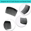 Dwwffer 8 Packs French Twist Comb,Plastic Side Hair Combs with 29 Teeth Hair Comb Hair Clip Combs for Fine Hair Accessory for Women- Black