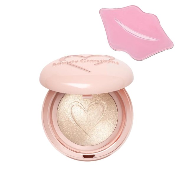 Glam Lux Beauty Bundle Beauty Creations Final Finish Baked Highlighter Baked Natural Glow Radiance Intensely Pigmented w Collagen Lip Mask (Flashy, 1 count)
