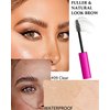 Clear Eyebrow Setting Gel-2 Pcs Transparent Thickening Brow Fix Glue,Waterproof Sweat-Proof Eye Brow Repair Liquid Brow Styling Gel,Brow Fast Sculpt Lift Glue,Long Lasting Brow Makeup for Women-Set 09
