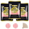 Keethem Wax Beads for Hair Removal, 10.5oz Hard Wax Beans Coarse Hair Waxing Beads for Face, Eyebrow, Bikini Brazilian for Women Men with 10 Applicators (3 pink)